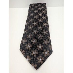 Ike Behar Flower Paisley 100% Imported USA Silk Pointed Classic Necktie‎ Tie